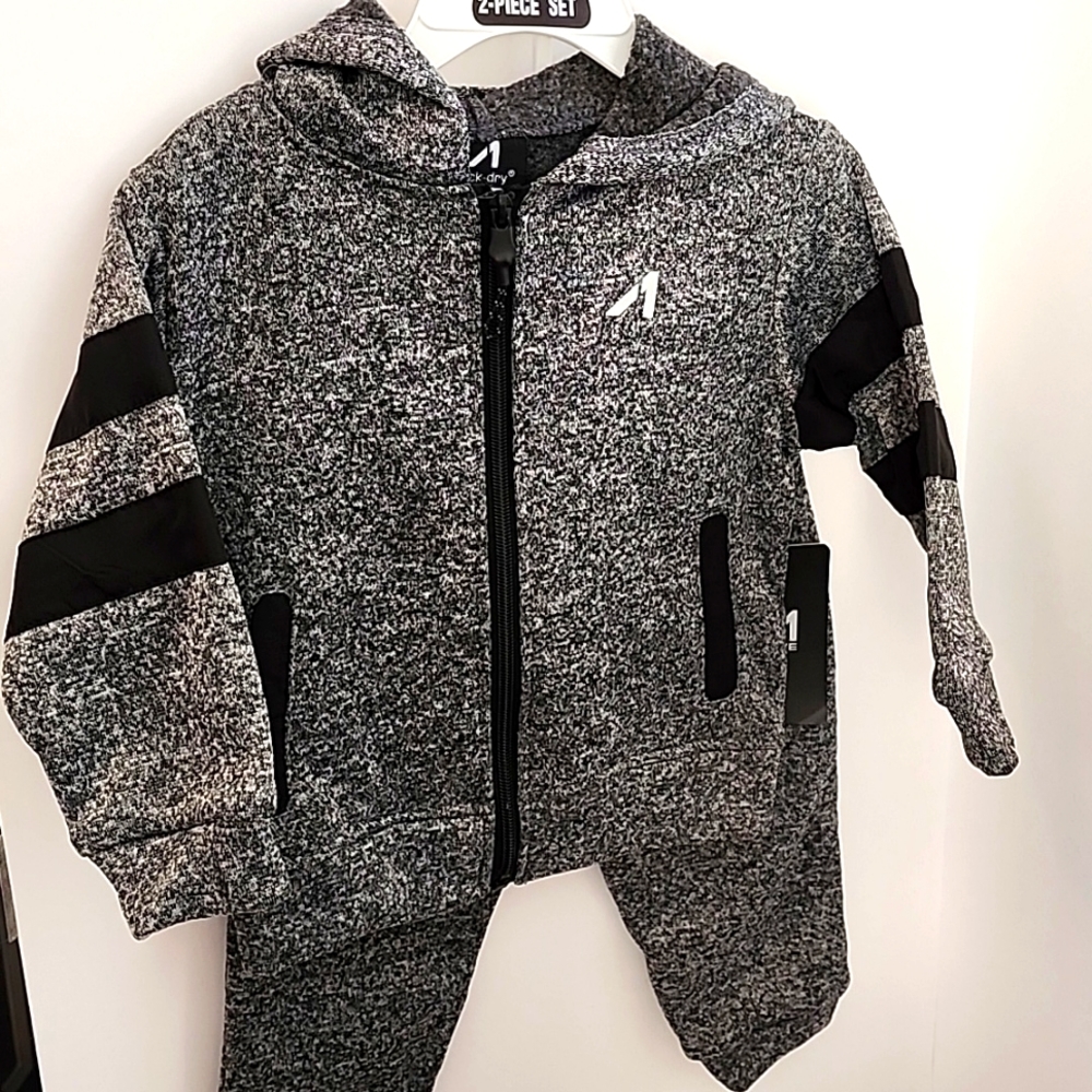 Boys-Alive Active Wear 2pc.Outfit-Charcoal